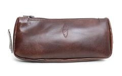 VINTAGE PIPE AND TOBACCO POUCH BROWN