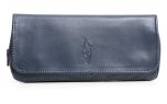 BORSA TABACCO E PIPA IN PELLE BLU