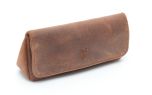 SUEDE PIPE AND TOBACCO BAG - COGNAC