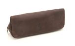SUEDE PIPE AND TOBACCO BAG - BROWN