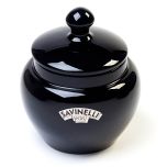 VASO PORTA TABACCO CERAMICA NERO
