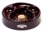 PIPE ASHTRAY WITH 3 PIPE STANDS BROWN